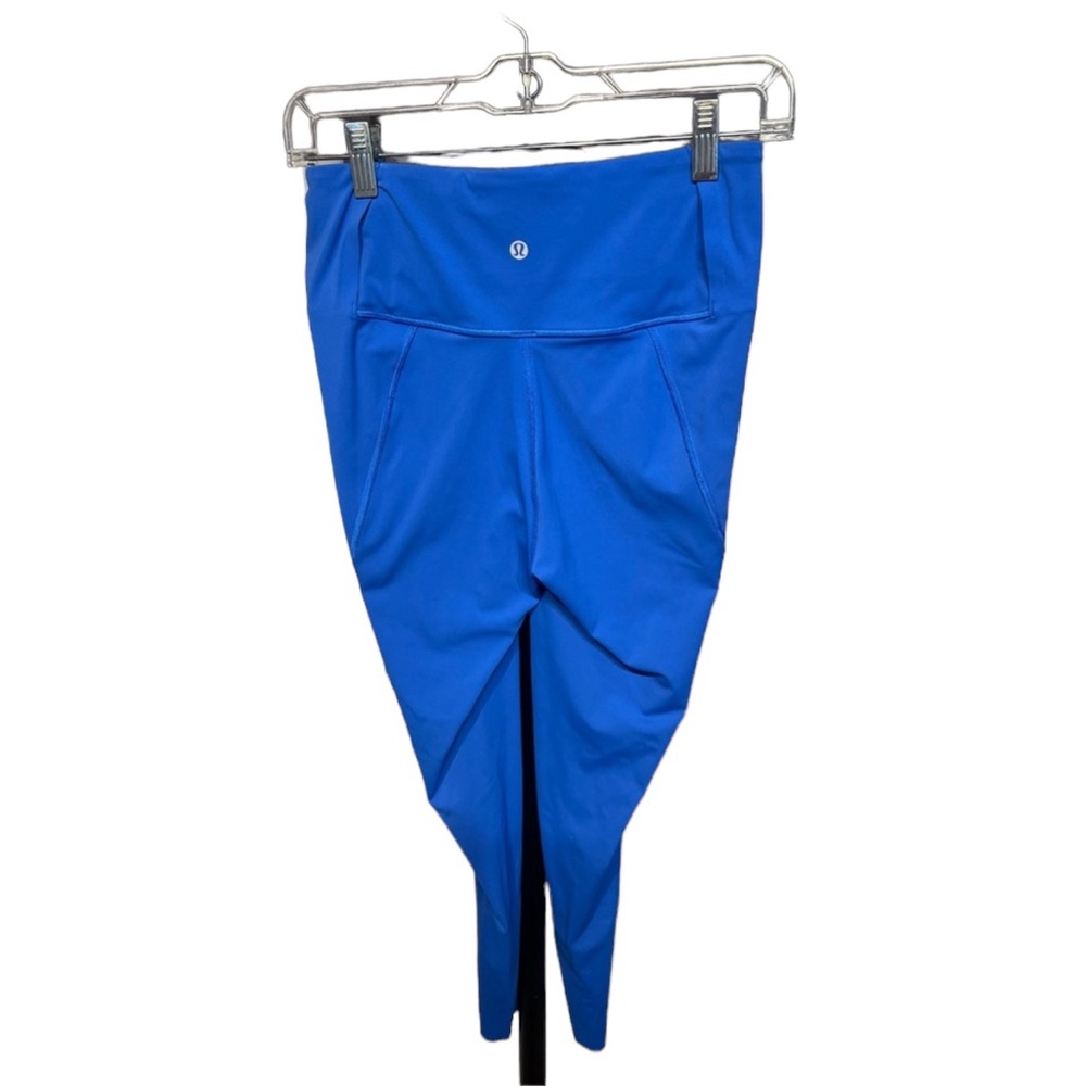 Lululemon Blue Drawstring Leggings Size 6